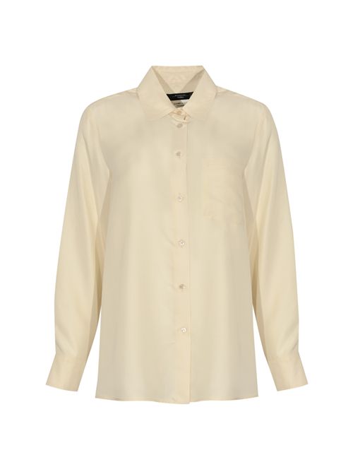 Camicia Pamir in seta color ecru WEEKEND MAX MARA | 2525116012600011